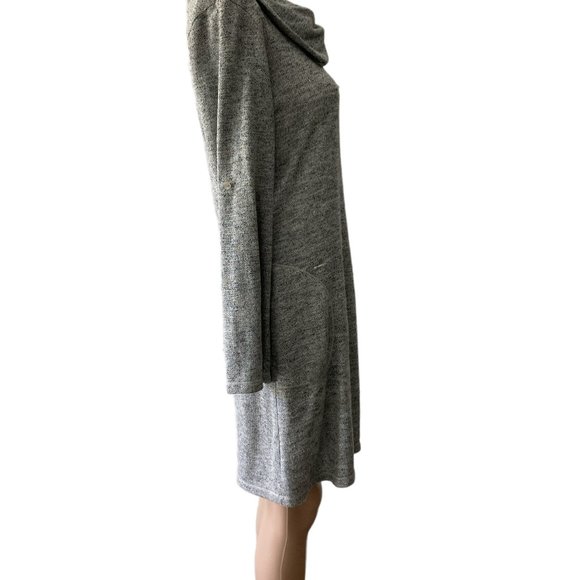 Max Studio Weekend Gray Cowl Neck Size S Sweater Dress - Picture 2 of 9
